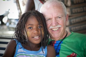 Pastor Dale on one of his many missions trips. When in Tampa, he is my workout partner and loves on the GFC staff. What a guy!