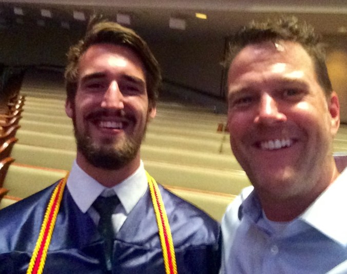 This is Hunter - We ate PB& J together when he was two. Now, he has a better beard than I do. One of the many amazing 2015 graduates.